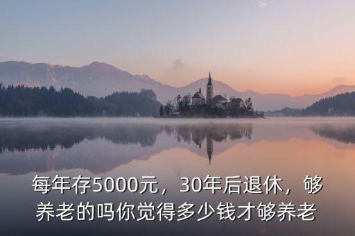 每年存5000元，30年后退休，夠養(yǎng)老的嗎你覺得多少錢才夠養(yǎng)老