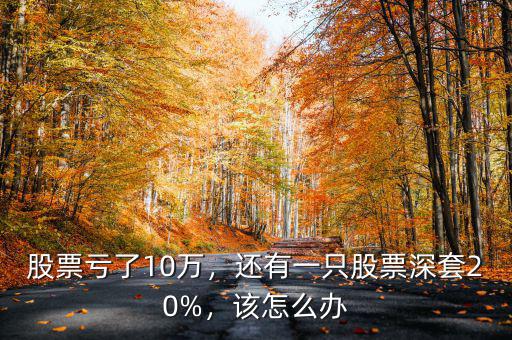 股票虧了10萬(wàn)，還有一只股票深套20%，該怎么辦