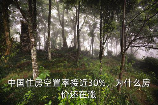 中國住房空置率接近30%，為什么房價還在漲