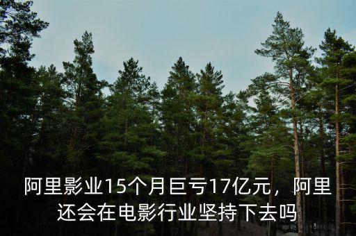 阿里影業(yè)15個(gè)月巨虧17億元，阿里還會(huì)在電影行業(yè)堅(jiān)持下去嗎