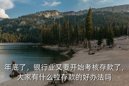 年底了，銀行業(yè)又要開始考核存款了，大家有什么拉存款的好辦法嗎