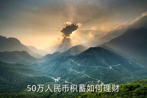 50萬(wàn)人民幣積蓄如何理財(cái)