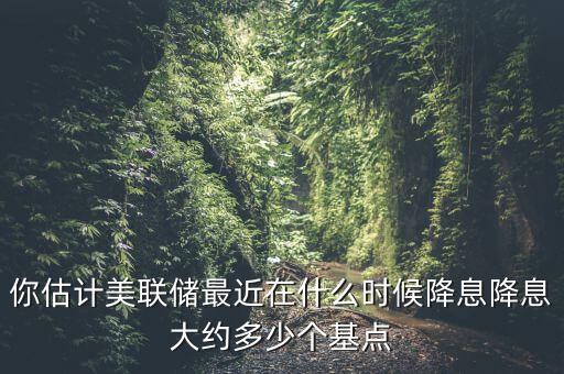 你估計(jì)美聯(lián)儲(chǔ)最近在什么時(shí)候降息降息大約多少個(gè)基點(diǎn)