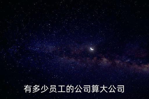 員工超過多少人為公司,有多少員工的公司算大公司