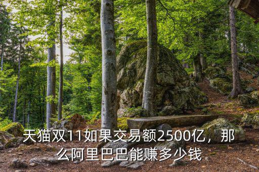 天貓雙11如果交易額2500億，那么阿里巴巴能賺多少錢(qián)