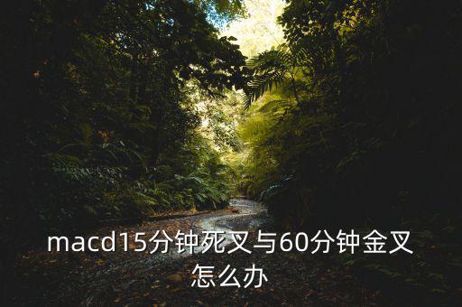 macd15分鐘死叉與60分鐘金叉怎么辦