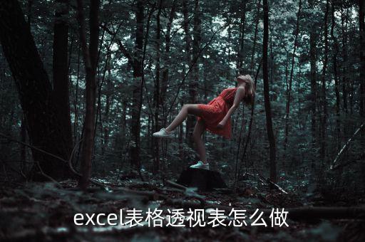 excel表格透視表怎么做