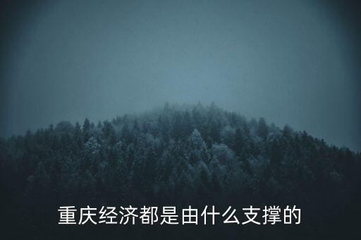 重慶經濟都是由什么支撐的