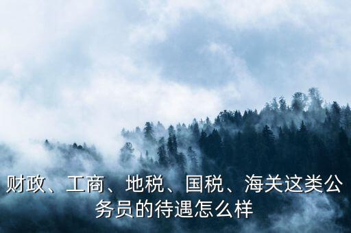 財(cái)政、工商、地稅、國(guó)稅、海關(guān)這類公務(wù)員的待遇怎么樣