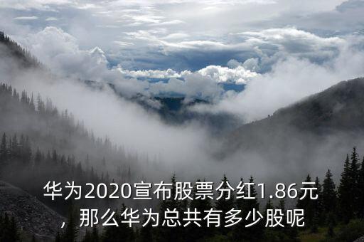 華為2020宣布股票分紅1.86元，那么華為總共有多少股呢