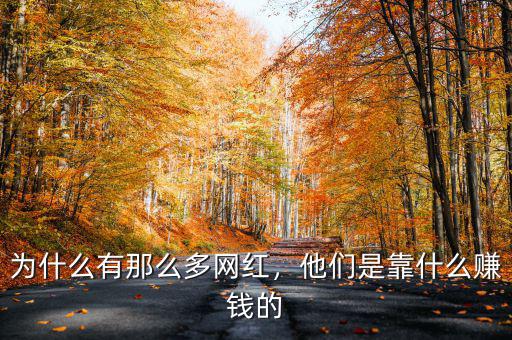 為什么有那么多網(wǎng)紅，他們是靠什么賺錢的