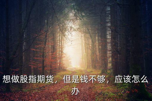 想做股指期貨，但是錢不夠，應(yīng)該怎么辦