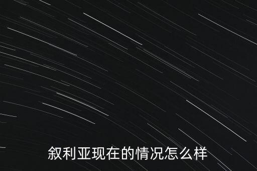 敘利亞玩現在局勢怎么樣,敘利亞目前的局勢怎么樣