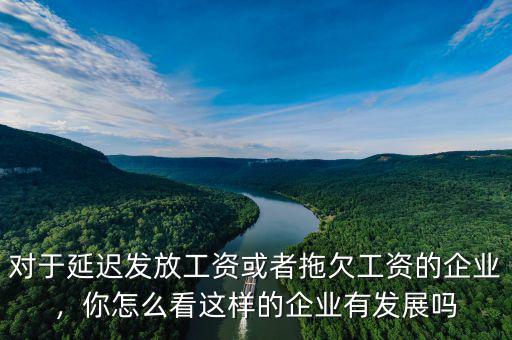 對(duì)于延遲發(fā)放工資或者拖欠工資的企業(yè)，你怎么看這樣的企業(yè)有發(fā)展嗎