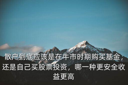 散戶到底應(yīng)該是在牛市時期購買基金，還是自己買股票投資，哪一種更安全收益更高