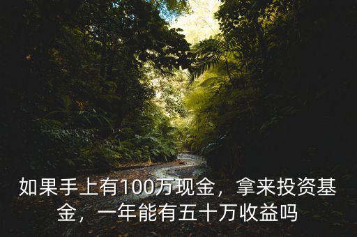 如果手上有100萬現(xiàn)金，拿來投資基金，一年能有五十萬收益嗎