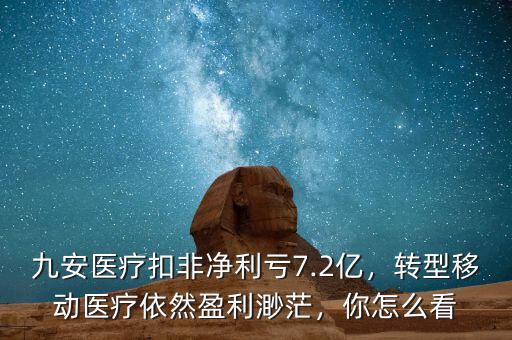 九安醫(yī)療扣非凈利虧7.2億，轉型移動醫(yī)療依然盈利渺茫，你怎么看