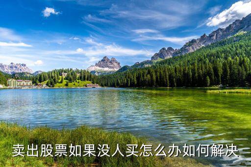 賣出股票如果沒(méi)人買(mǎi)怎么辦如何解決