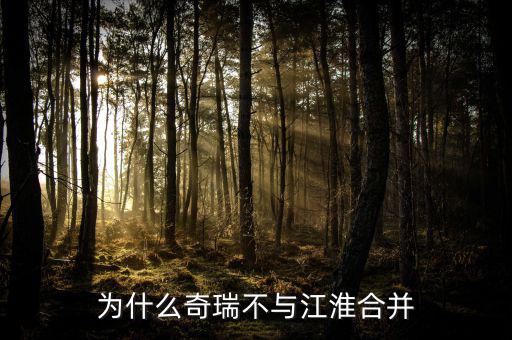 江淮為什么沒(méi)有合資,為什么奇瑞不與江淮合并