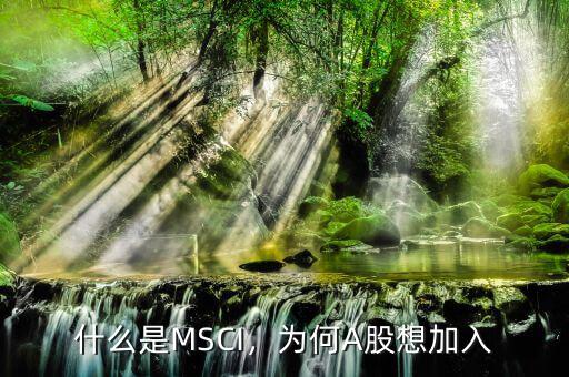 什么是MSCI，為何A股想加入