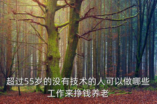 超過55歲的沒有技術(shù)的人可以做哪些工作來掙錢養(yǎng)老