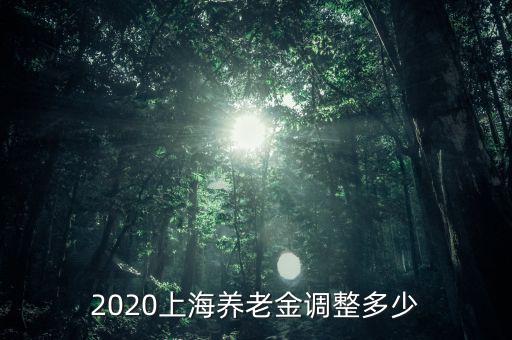 2020上海養(yǎng)老金調整多少