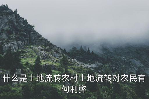 什么是土地流轉(zhuǎn)農(nóng)村土地流轉(zhuǎn)對農(nóng)民有何利弊