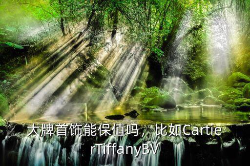 大牌首飾能保值嗎，比如CartierTiffanyBV