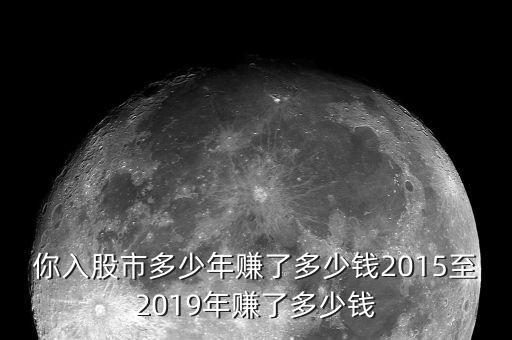 你入股市多少年賺了多少錢2015至2019年賺了多少錢