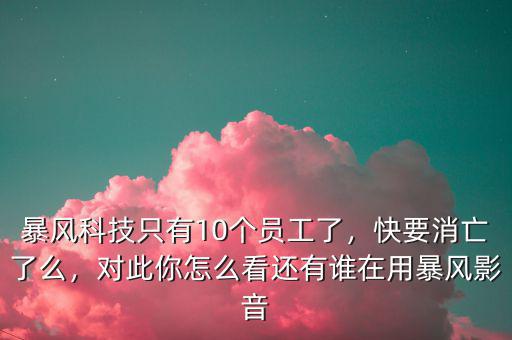 暴風科技只有10個員工了，快要消亡了么，對此你怎么看還有誰在用暴風影音