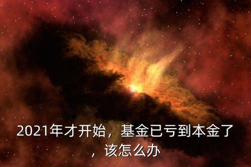 2021年才開始，基金已虧到本金了，該怎么辦