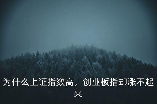 為什么上證指數(shù)高，創(chuàng)業(yè)板指卻漲不起來