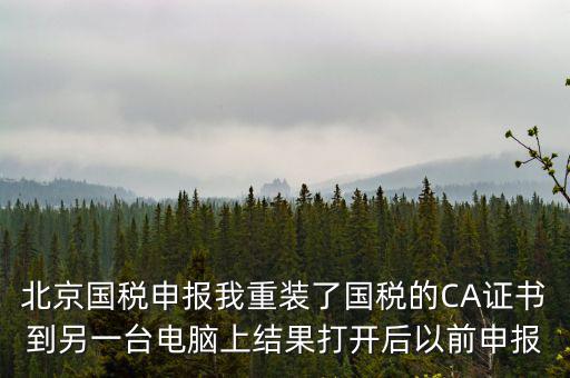 為什么有別的電腦上查不到國稅申報(bào)文件，國稅申報(bào)能在其他電腦里查看報(bào)表打印出來嗎如果不能查看和打