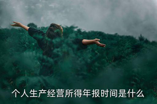 個人經(jīng)營所得是什么時候申報，個人所得稅什么時候申報