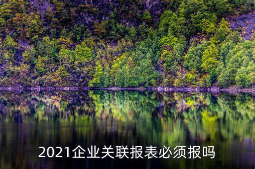 2021企業(yè)關(guān)聯(lián)報(bào)表必須報(bào)嗎