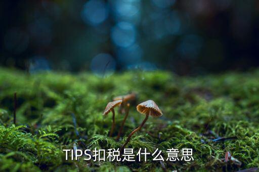 tips是什么扣款，TIPS扣稅是什么意思