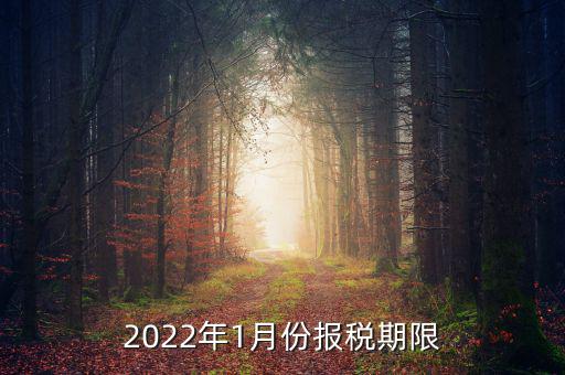 1月份報(bào)稅是什么時(shí)候止，2022年1月份報(bào)稅期限是什么時(shí)候