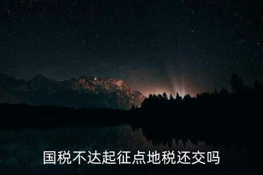 不達(dá)起征點(diǎn)什么意思，小規(guī)模不達(dá)起征點(diǎn)的是否計(jì)提印花稅