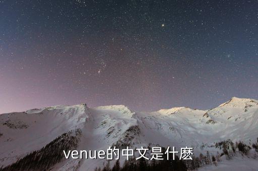 epevenue是什么，Venue是什么意思