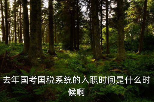 國(guó)稅什么時(shí)候入職，廣東省國(guó)稅錄取通知書(shū)什么時(shí)候來(lái)什么時(shí)候上班