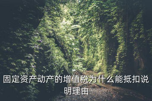 為什么用固定資產(chǎn)抵稅，固定資產(chǎn)抵稅問(wèn)題