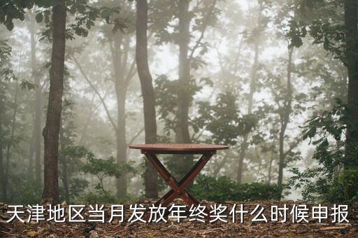 天津地區(qū)當(dāng)月發(fā)放年終獎(jiǎng)什么時(shí)候申報(bào)