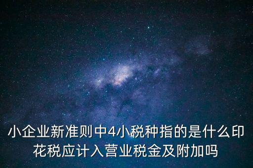 地稅小稅種什么意思，小規(guī)模納稅人地稅一般報(bào)什么稅種