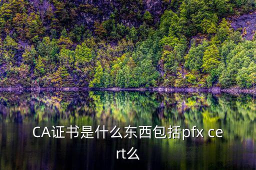 什么叫ca證書，什么事CA證書