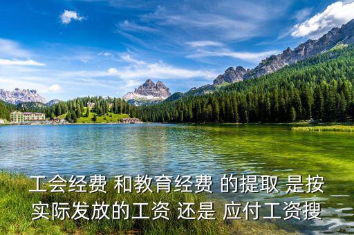 工會(huì)經(jīng)費(fèi) 和教育經(jīng)費(fèi) 的提取 是按實(shí)際發(fā)放的工資 還是 應(yīng)付工資搜