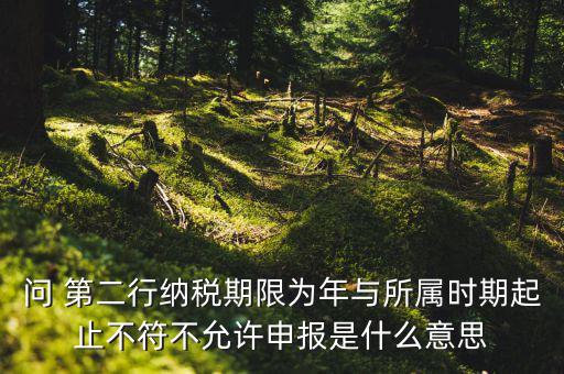 申報屬期不存在年度申報記錄什么意思，地稅當(dāng)前屬期不存在待申報稅種什么意思