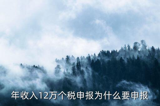 為什么12萬(wàn)要申報(bào)表，每個(gè)月都已繳納為什么年收入超過(guò)12萬(wàn)還需要再申報(bào)