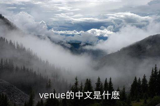 venue的中文是什麼