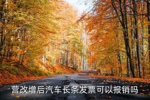 營改增后汽車長條發(fā)票可以報銷嗎