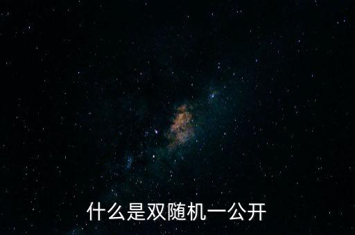 湖北省國(guó)稅局雙隨機(jī)是什么，行政許可和行政處罰雙公示雙隨機(jī)什么意思